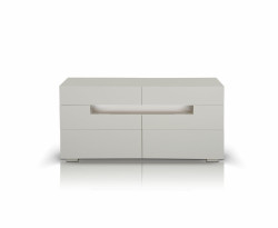 Modrest Ceres - Modern LED White Lacquer Dresser