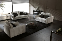 Divani Casa Perfect Modern Silver Sofa Set