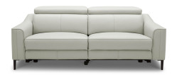 Divani Casa Eden - Modern Grey Leather Sofa 