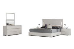 Modrest Ethan Italian Modern Grey Bedroom Set