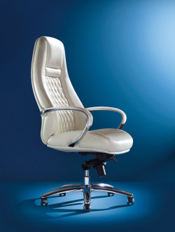 Modrest Rupert Modern White High-Back Office Chair