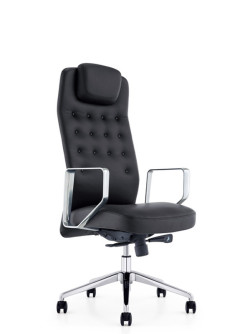 Modrest Tiller Modern Black High-Back Office Chair