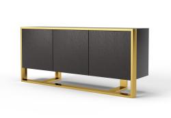 Modrest - Modern Fauna Wenge and Brass Buffet