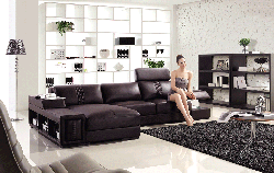 Divani Casa T132 Mini - Modern Leather Sectional Sofa