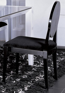 Joss - Modern Black Crocodile Dining Chair (Set of 2)