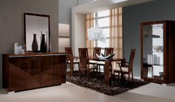 Capri - Alf Group Italian Modern Dining Table with 6 Chairs
