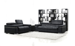 Divani Casa Black Italian Design Modern Sofa Set