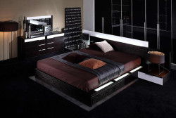 Modrest Gamma Modern Platform Eastern King Bed (No Air-Lift)