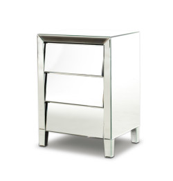 Modrest Roanoke - Modern Mirrored Bedroom Furniture Nightstand