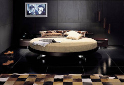 Historie Round Rotating Bed Made in Italy
