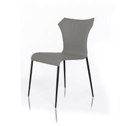 Mercer - Modern Grey Leatherette Dining Chair (Set of 2)
