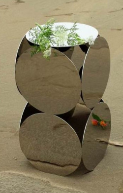Chrome End Table Accent