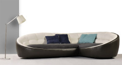 Modern Leather Egg Shaped Sofa - K8778
