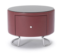 Modrest D220 - Modern Grey Leather Bedroom Nightstand