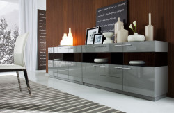 Modrest Daytona Modern Grey High Gloss Buffet