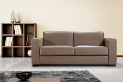 Divani Casa Dual Modern Brown Leather Sofa Bed