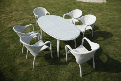 GZ-1883-2 dining table w/8mm glass top
