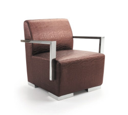 Divani Casa Calico - Modern Leather Lounge Chair
