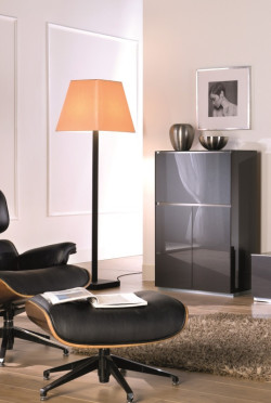 Modrest Verona - VR275 Shiny metallic charcoal grey Made in Italy TV Entertainment System
