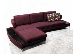 Divani Casa 1077 - Purple Fabric Sectional Sofa