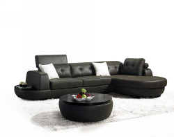 MB-1018 Modern Fabric Sectional Sofa Set with Coffee Table