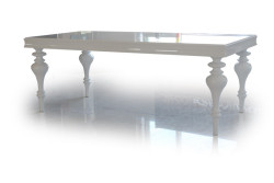 Versus Bella - White Lacquer Dining Table