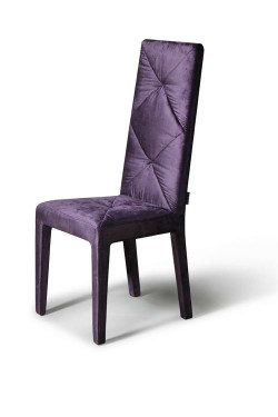 Versus - Eva Purple Fabric Chair (Set of 2)