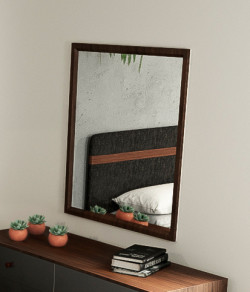 Nova Domus Dali Modern Walnut Mirror
