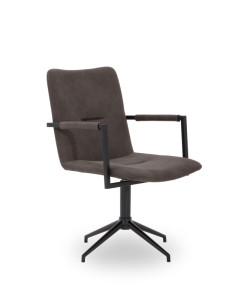 Modrest Pickett Modern Grey Fabric Dining Chair