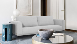 Divani Casa Jada - Modern Light Grey Loveseat