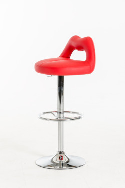 Modrest Jagger Modern Red Leatherette Bar Stool