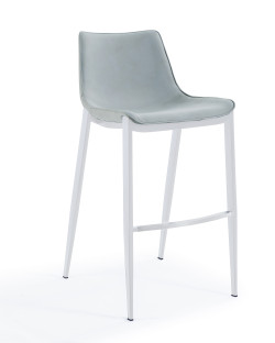 Modrest Jane - Modern Light Grey Counter Stool Set of 2
