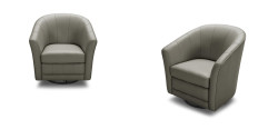 Divani Casa Greer Modern Grey Eco-Leather Accent Chair