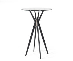 Modrest Kaitlyn - Modern Black Bar Table 