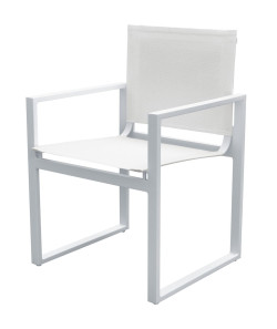 Renava Kayak - Modern White Outdoor Dining Armchair (Set of 2)