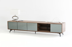 Modrest Kennedy Modern Walnut TV Stand