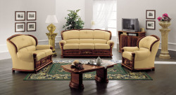 Klassica - Classic Italian Leather Sofa Set 