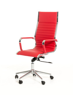 DONT ADD TO SITE Modrest Madison Modern Red Leatherette Office Chair