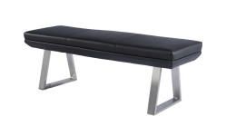 Modrest Magnus Modern Black Dining Bench