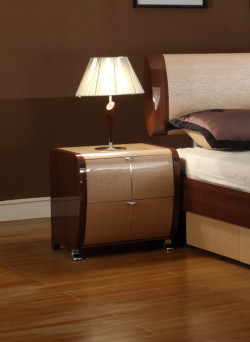Modrest Maya Modern Two-Tone Nightstand