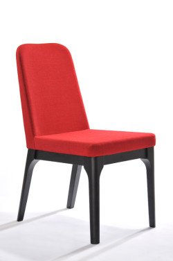 Modrest Comet Modern Red Fabric Dining Chair (Set of 2)
