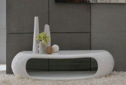 Modrest Swerve - Contemporary White TV Stand