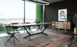 Modrest Herzog - Modern Grey Ceramic Dining Table