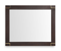 Modrest Moontide - Modern Smoked Ash & Gold Mirror