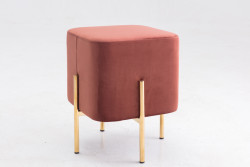 Modrest Ranger Modern Copper Fabric Square Ottoman
