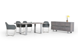 Modrest Murphy & Sweeny Modern Grey Dining Set