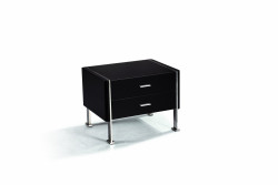 Modrest N106 - Modern Black Bedroom Nightstand