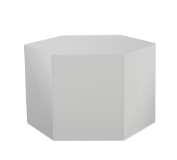 Modrest Newmont - Small Light Grey High Gloss End Table
