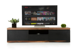 Modrest Norse Modern Black & Wood TV Stand