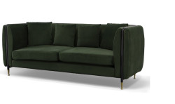 Divani Casa Oswego - Modern Dark Green Jade Sofa